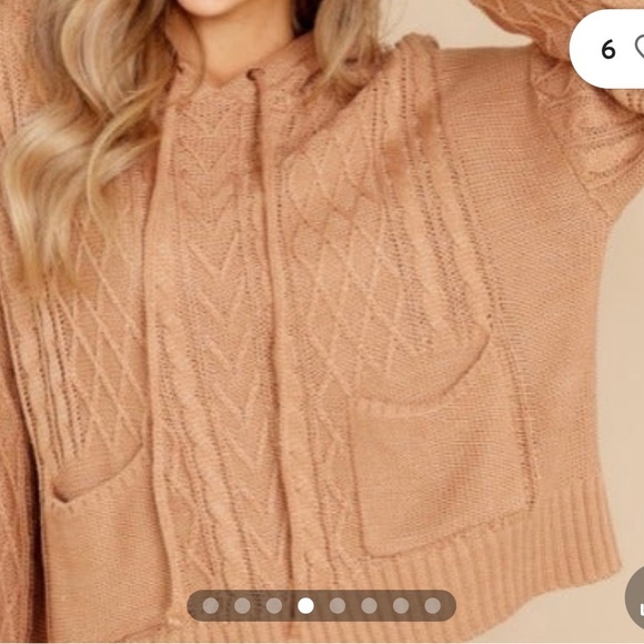 NWT & NEVER WORN Fable Cozy Cable Knit Sweater Hoodie $40 OBO - Picture 3 of 3